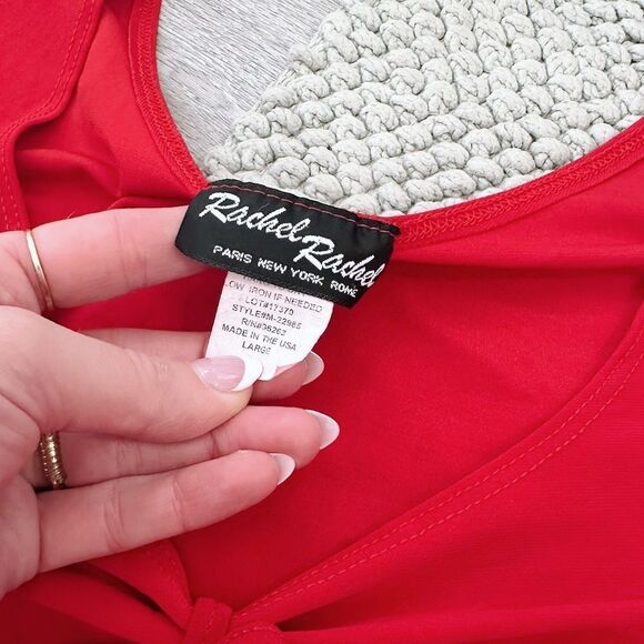 Y2K Vintage Rachel Rachel Red Top - Picture 2 of 3